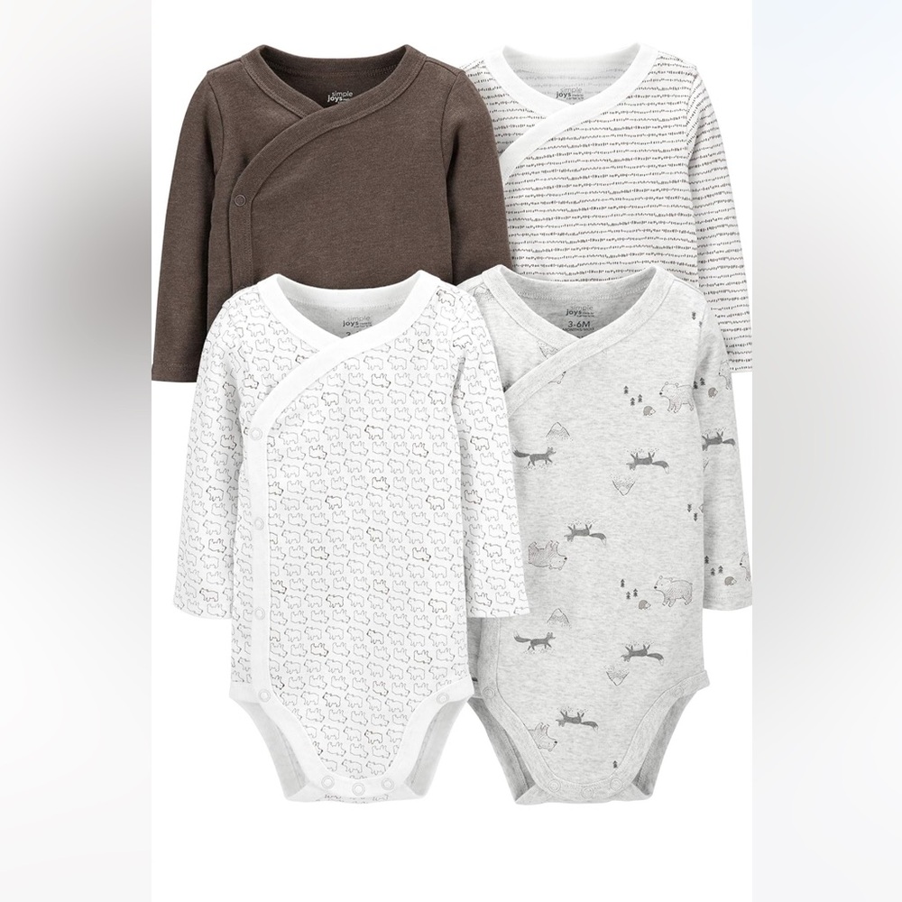 Brand new Simple Joys by Carters 4 piece Kimono set Newborn Pet/smoke free home